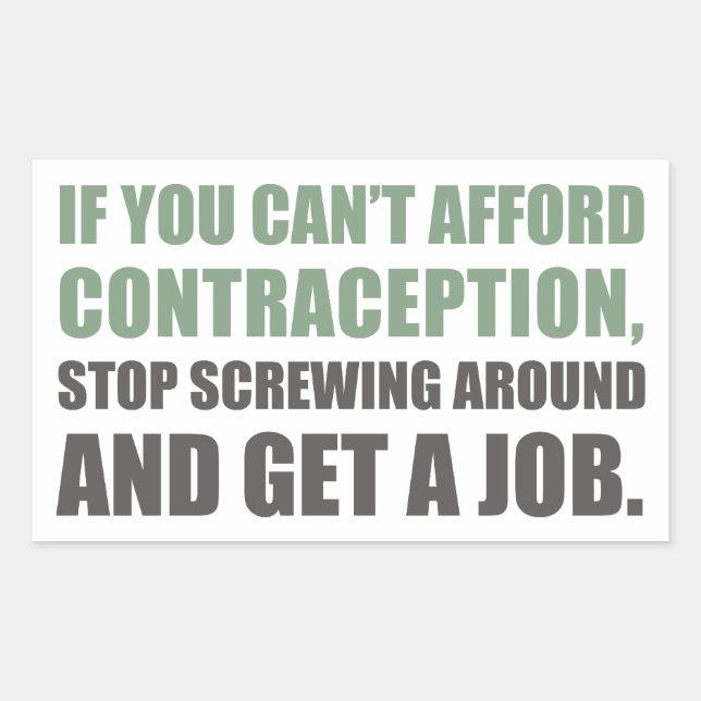 Get A Job Rectangular Sticker (Front)