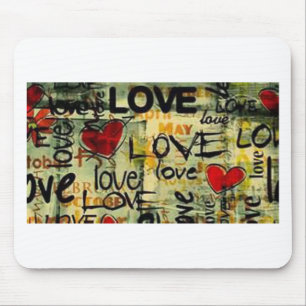 Get A Little Love Graffiti Mouse Pad