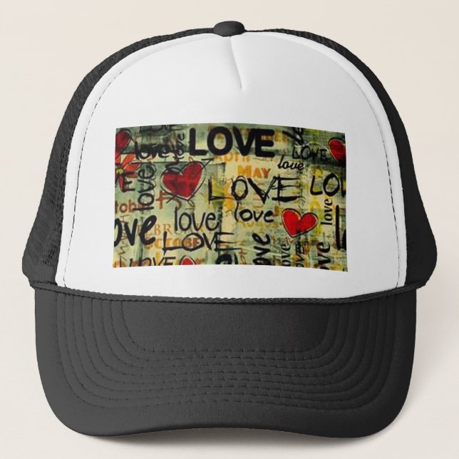 Get A Little Love Graffiti Trucker Hat (Front)