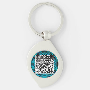 Get a pin with your own QR code Key Ring