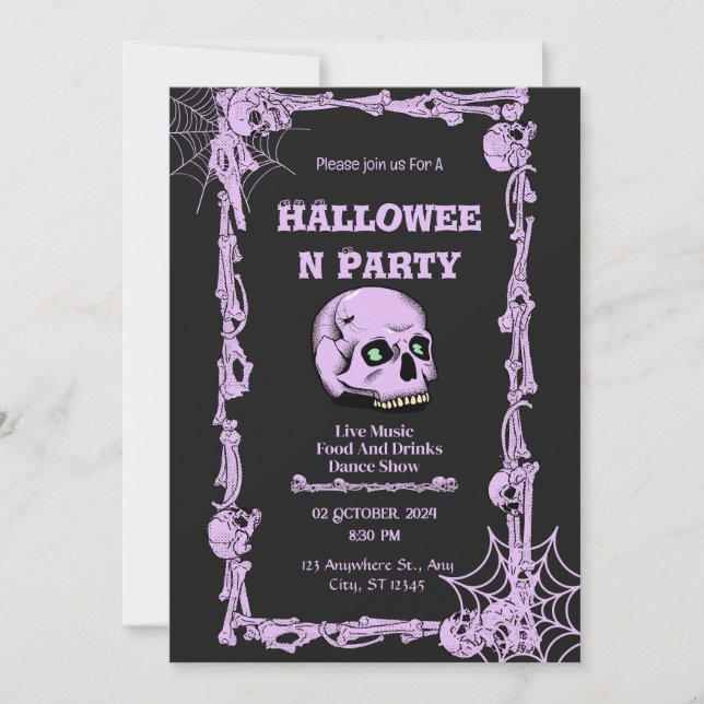 Get a scary look this Halloween Invitation (Front)