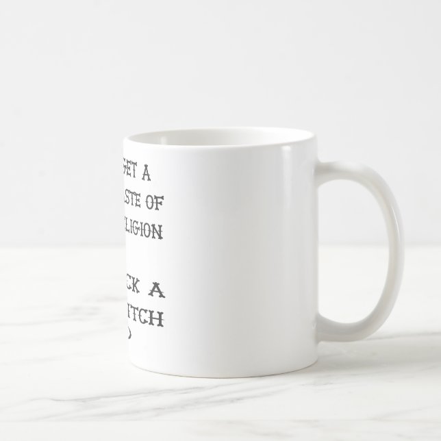 Get A Taste Religion Lick A Witch Coffee Mug (Right)