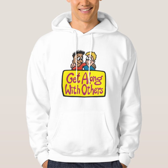 Get Along With Others Friends Kindness and Unity Hoodie (Front)