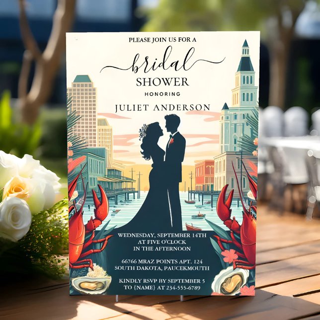 Get Beach Ocean Summer New Orleans Bridal Shower Invitation (Creator Uploaded)