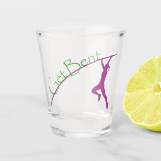 Get Bent Women's Pole Vaulter Shot Glass