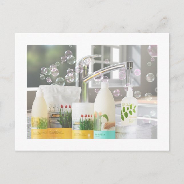 Get Clean Shaklee Kitchen Postcard (Front)