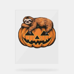Get Cosy with Our Halloween Sloth T-Shirt – The Ul Acrylic Sign