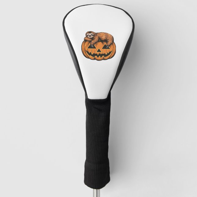 Get Cosy with Our Halloween Sloth T-Shirt – The Ul Golf Head Cover (Front)
