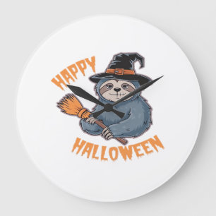 Get Cosy with Our Halloween Sloth T-Shirt � The Ul Large Clock
