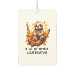 Get Cozy and Sloth Around This Autumn Car Air Freshener