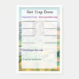 Get Crap Done Post-It Notes