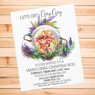 Get Cray Cray Crawfish Boil Mardi Gras