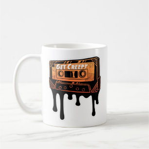 Get Creepy Cassette Dripping Tape Halloween Music Coffee Mug