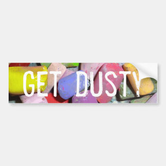 Get Dusty Bumper Sticker for pastel Artists