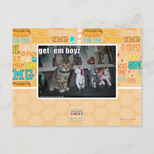 Get em boyz postcard