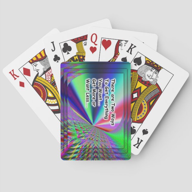 Get everything you want playing cards (Back)