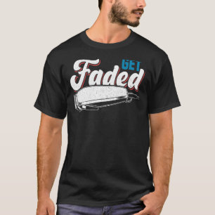 Get Faded Classic Vintage Razor Barber Cut Hair St T-Shirt