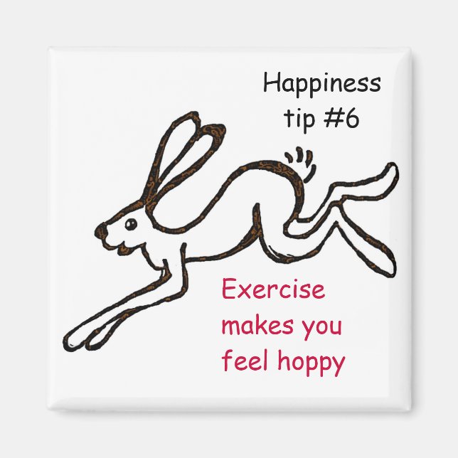 get fit and feel good - exercise magnet (Front)