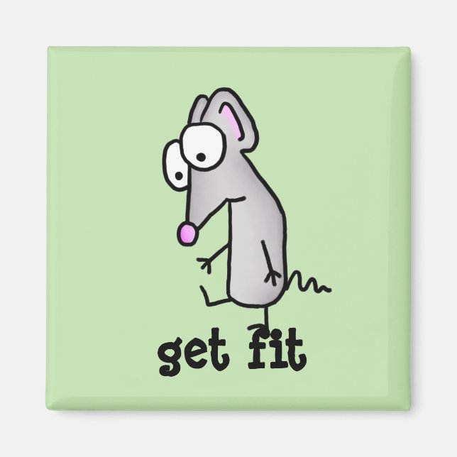 Get Fit Mouse Magnet (Front)
