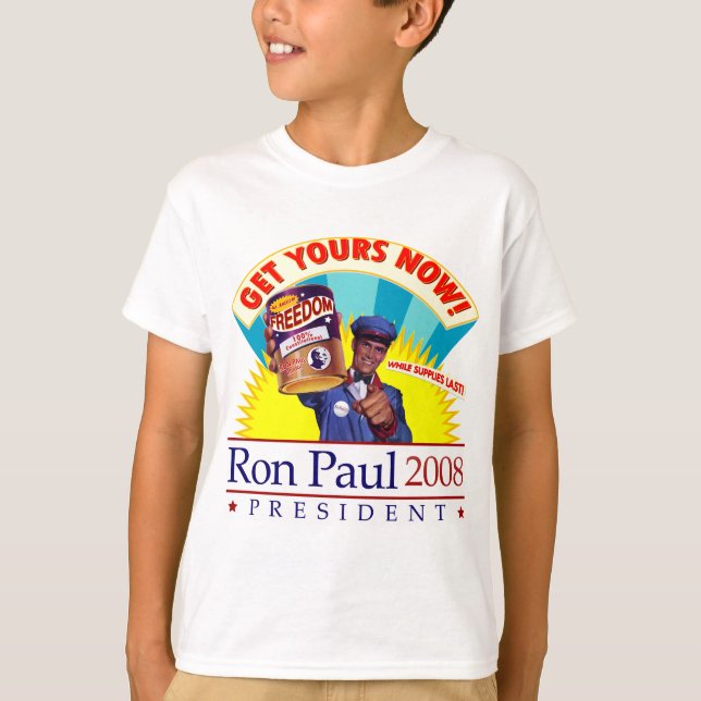 Get Freedom Ron Paul T-Shirt (Front)
