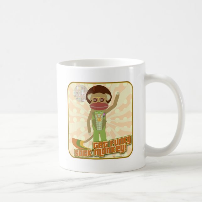 Get Funky Sock Monkey Coffee Mug (Right)