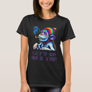 Get Groovy Colourful Psychedelic Monkey T-Shirt