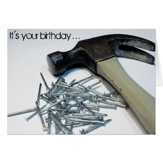 Get Hammered birthday card