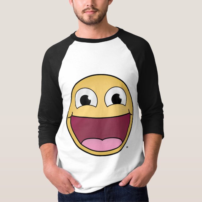 Get Happy! Men's 3/4 Sleeve Shirt (Front)