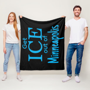Get ICE out of [place] Fleece Blanket