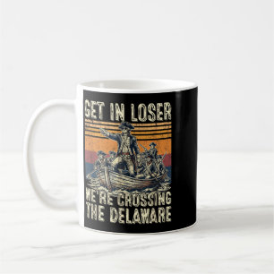 Get In Crossing The Delaware 4th Of July Vintage Coffee Mug