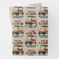 Get In Loser Vintage Funny Golf Cart Golfing Dad