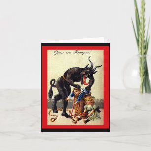Get In The Bag Kids Vintage Krampus Card