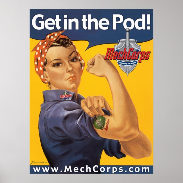 Get in the Pod! poster - MechCorps (Front)