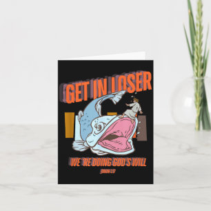 Get In Were Doing Gods Will Bible Jonah And Whale Card
