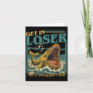 Get In Were Doing Gods Will Christian Humour Card