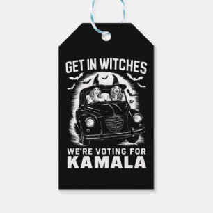 Get in Witches We're Voting for Kamala Halloween Gift Tags