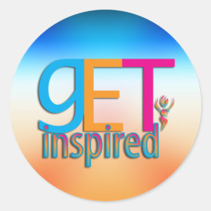 Get Inspired ~ Original Classic Round Sticker