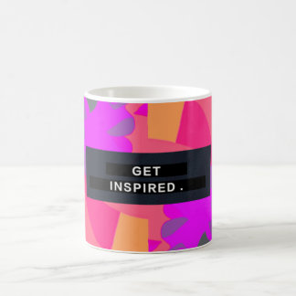 "Get Inspired" Yellow Mug