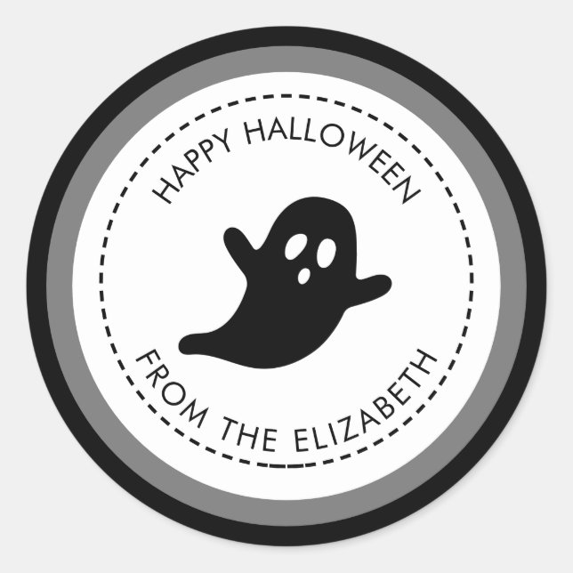 Get into the Halloween Classic Round Sticker (Front)
