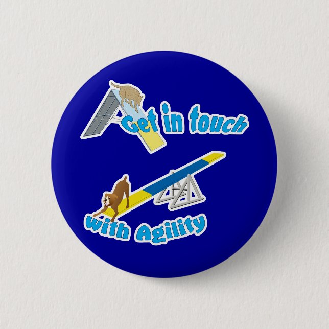 Get InTouch with Agility 6 Cm Round Badge (Front)