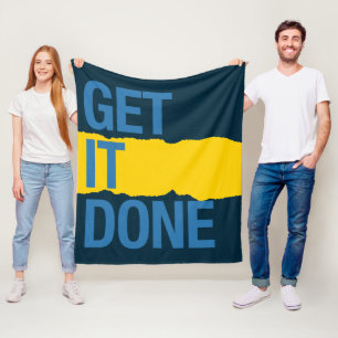 Get it done fleece blanket
