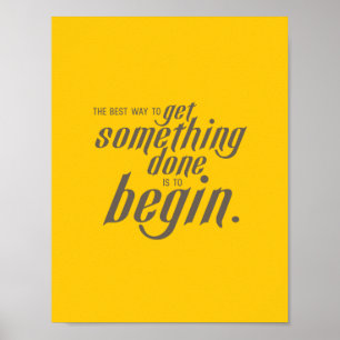 Get It Done Inspirational Typography Poster