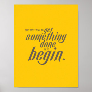 Get It Done Inspirational Typography Poster