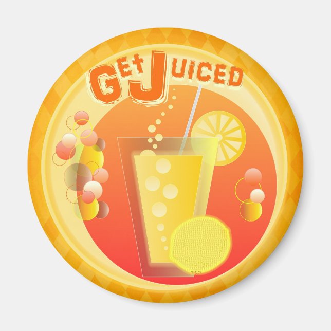 Get Juiced Cocktail Magnet (Front)