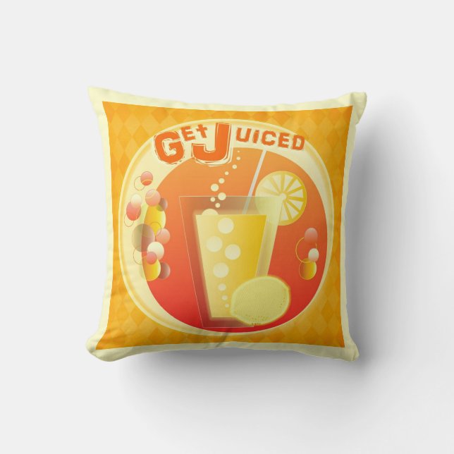 Get Juiced Graphics Party Time Sunroom Pillows (Front)