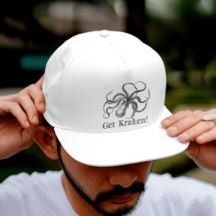 Get Kraken Vintage Sea Monster Trucker Hat