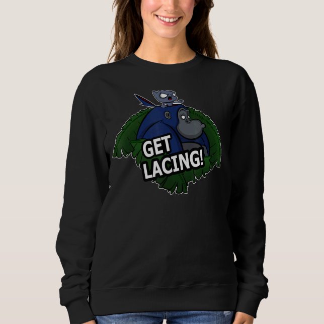 Get Lacing  Gorilla And Cat Design Sweatshirt (Front)