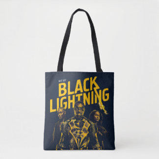 Get Lit - Black Lightning Tote Bag