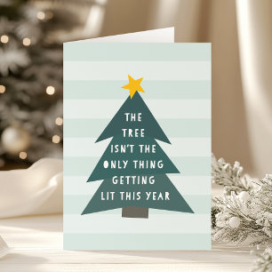 Get Lit Funny Adult Christmas Holiday