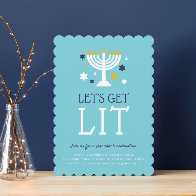 Get Lit | Hanukkah Party Invitation (Creator Uploaded)